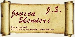 Jovica Skenderi vizit kartica